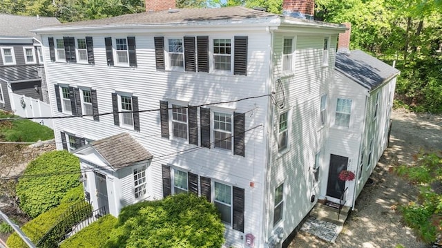 141 State St Unit 2, Newburyport, MA 01950 - view of front of home with a chimney and entry steps