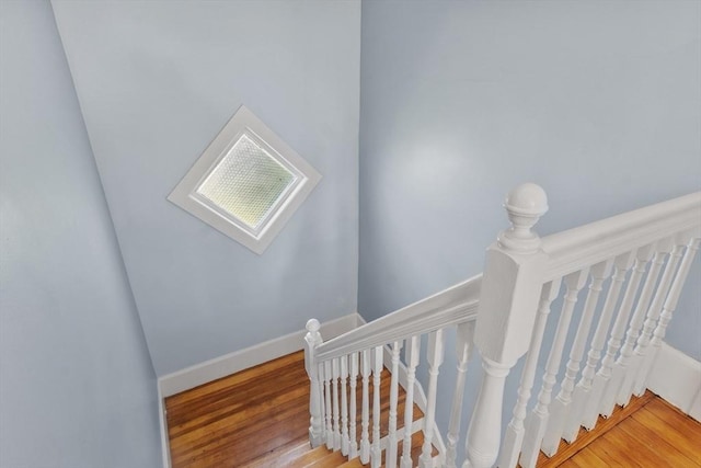 37 Gorham St, Chelmsford, MA 01824 - stairway with wood finished floors and baseboards