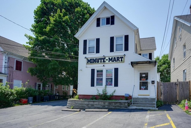 7 Prospect St, Woburn, MA 01801 - view of front of property with uncovered parking and entry steps