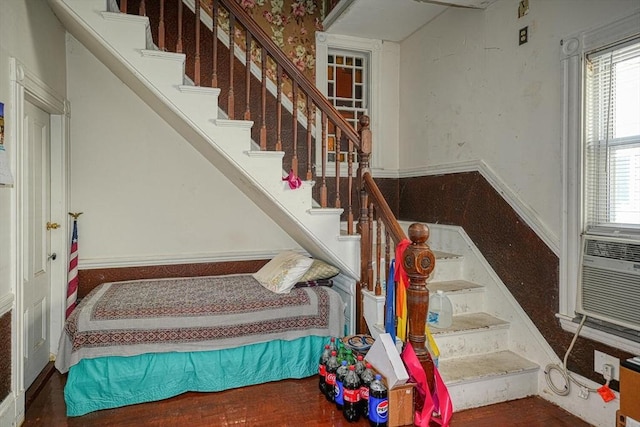 7 Prospect St, Woburn, MA 01801 - stairs featuring wood finished floors