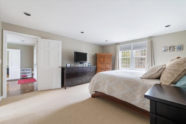 bedroom featuring carpet flooring