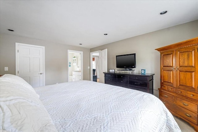 bedroom with ensuite bath