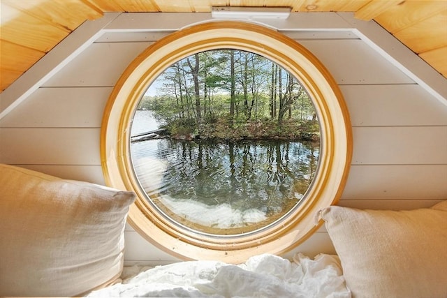 detailed view of a water view