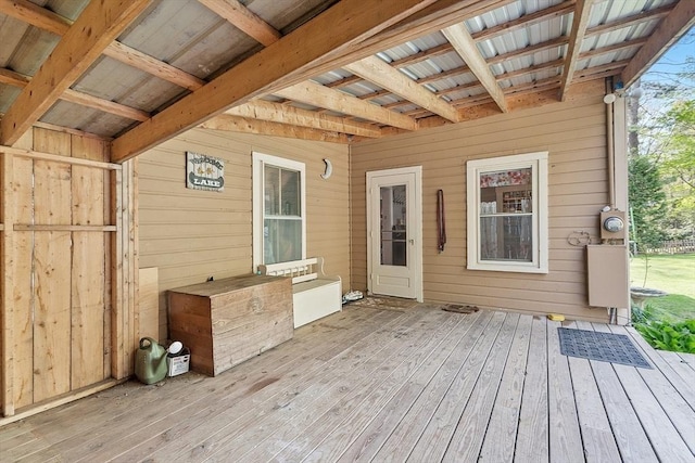 view of deck