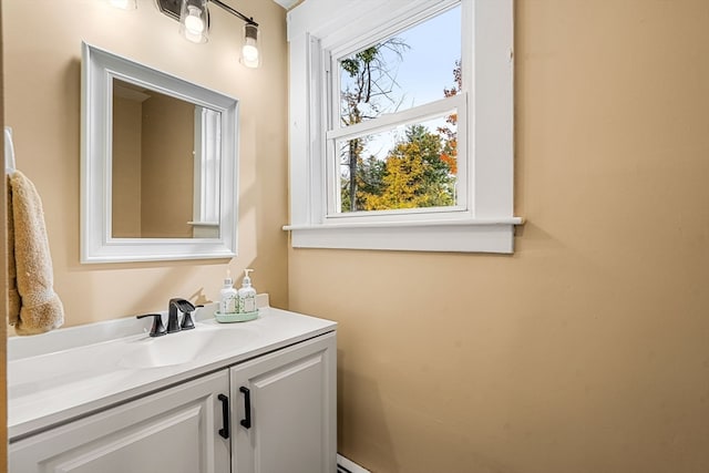 bathroom with vanity