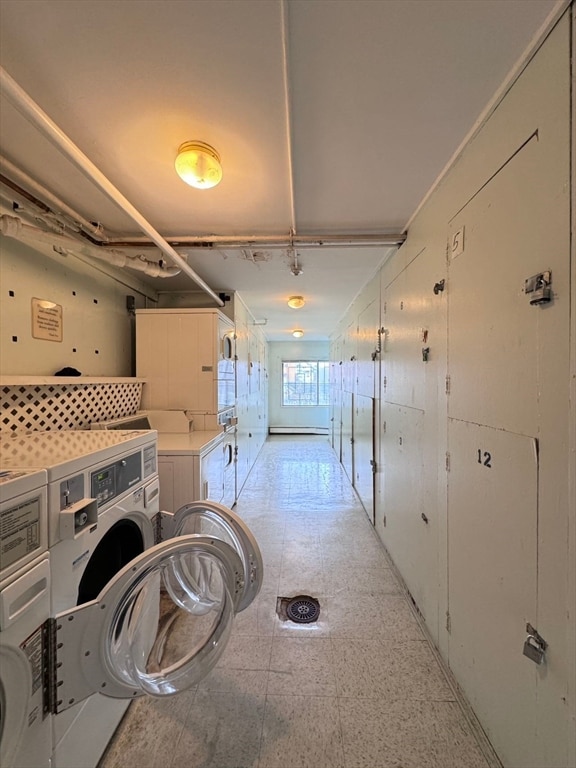 laundry area featuring washer and dryer