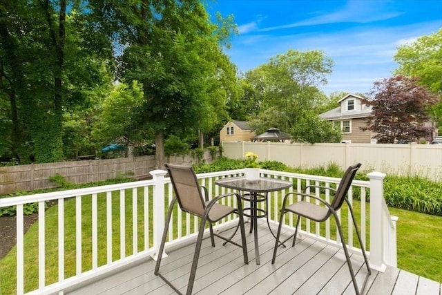 38 Pasho St, Andover, MA 01810 - deck featuring a fenced backyard
