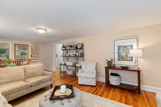 38 Pasho St, Andover, MA 01810 - living area featuring stairs and wood finished floors