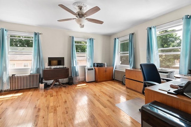 41 Edwards St, Southbridge, MA 01550 - office featuring radiator, light wood-style floors, and healthy amount of natural light
