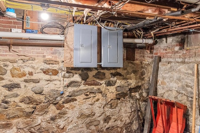 41 Edwards St, Southbridge, MA 01550 - unfinished basement featuring electric panel