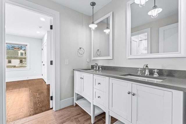 bathroom featuring vanity