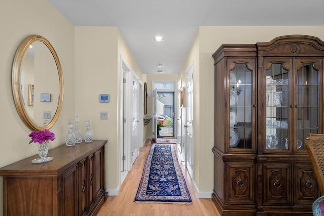 27 Quarryridge Ln Unit 27, Rockport, MA 01966 - corridor featuring light wood-type flooring and recessed lighting