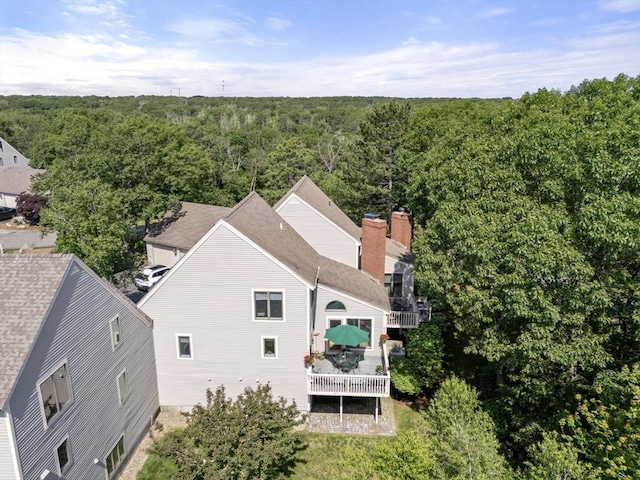 27 Quarryridge Ln Unit 27, Rockport, MA 01966 - aerial view of property and surrounding area with a forest