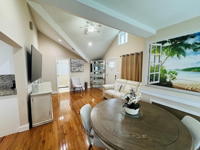 16 3rd St, Framingham, MA 01702 - living area featuring light wood-type flooring, a ceiling fan, and recessed lighting
