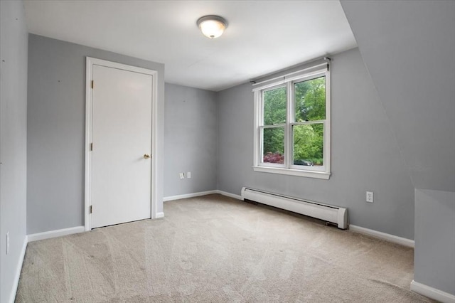 88 Cocasset St Unit 1, Foxboro, MA 02035 - unfurnished room featuring a baseboard heating unit, carpet floors, and baseboards