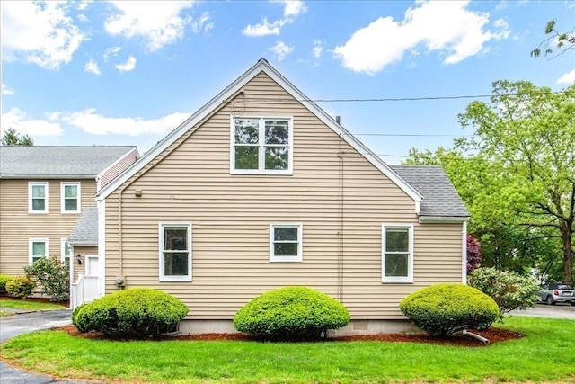 88 Cocasset St Unit 1, Foxboro, MA 02035 - view of home's exterior featuring a lawn