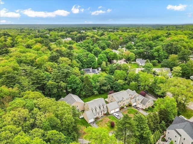88 Cocasset St Unit 1, Foxboro, MA 02035 - aerial view of residential area featuring a forest