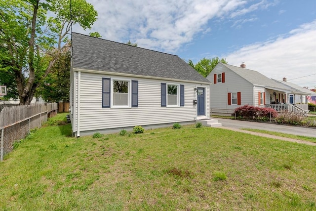 view of front of home with roof with shingles