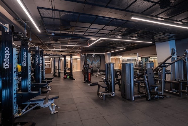 view of exercise room