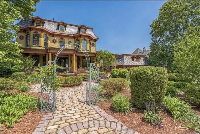 929 Beacon St, Newton, MA 02459 - view of front of house featuring mansard roof