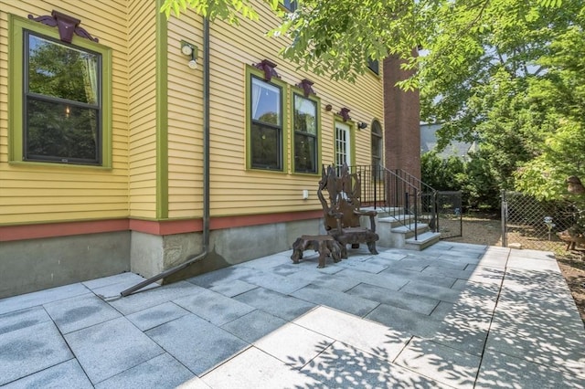 929 Beacon St, Newton, MA 02459 - view of side of property featuring a patio area