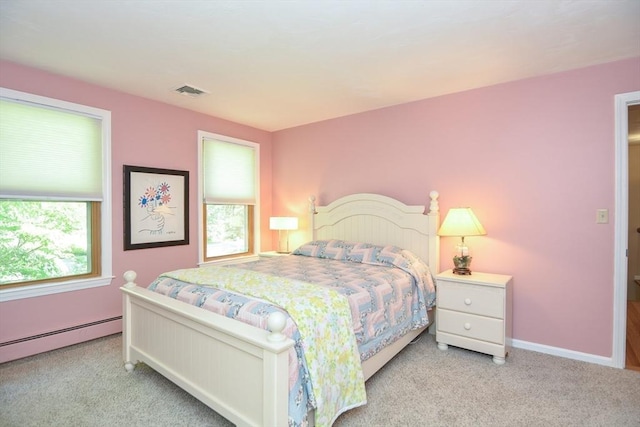 26 Kittredge St, Walpole, MA 02081 - carpeted bedroom with a baseboard heating unit and baseboards