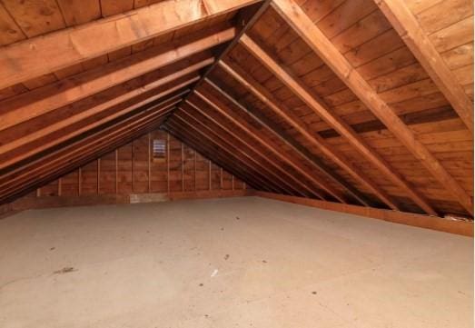 view of attic