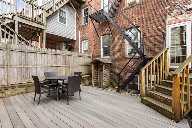 161 I St Unit 1, Boston, MA 02127 - wooden terrace featuring outdoor dining space
