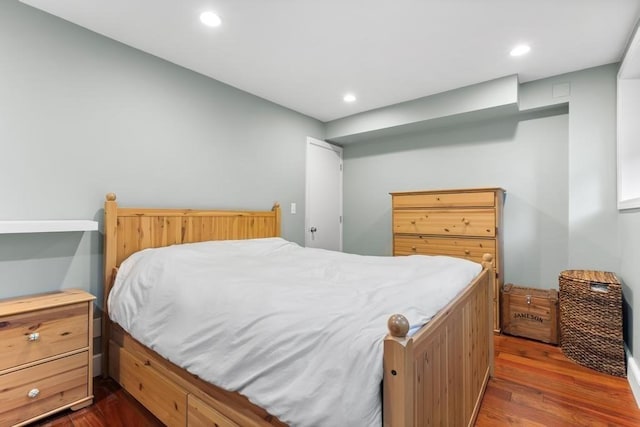 161 I St Unit 1, Boston, MA 02127 - bedroom with wood finished floors and recessed lighting