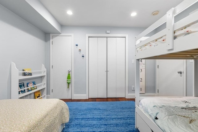 161 I St Unit 1, Boston, MA 02127 - bedroom with wood finished floors and recessed lighting