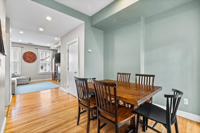161 I St Unit 1, Boston, MA 02127 - dining room featuring light wood-type flooring and recessed lighting