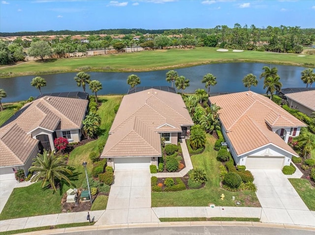 10852 Tiberio Dr, Fort Myers, FL 33913 - aerial view featuring golf course view and a water view
