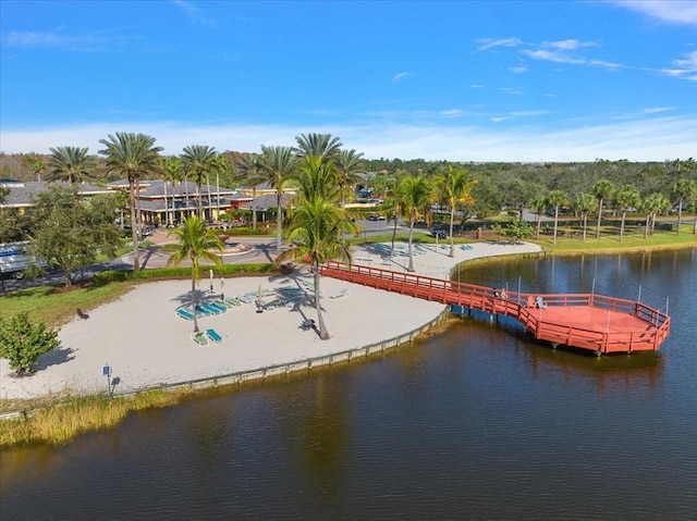 10852 Tiberio Dr, Fort Myers, FL 33913 - bird's eye view featuring a water view