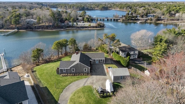 30 Captain Nickerson Ln, Dennis, MA 02660 - bird's eye view featuring a water view
