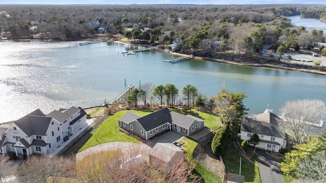 30 Captain Nickerson Ln, Dennis, MA 02660 - drone / aerial view featuring a water view