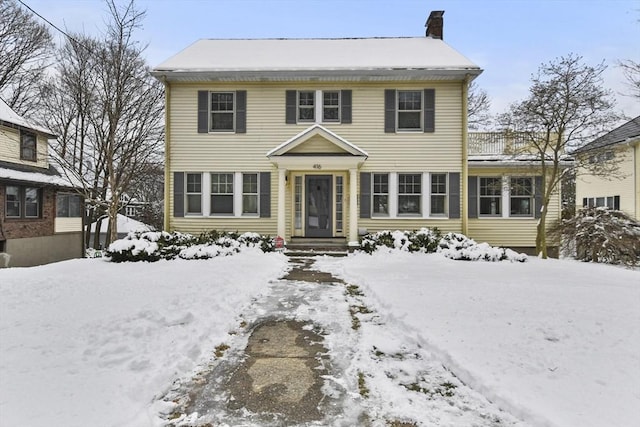 view of colonial home