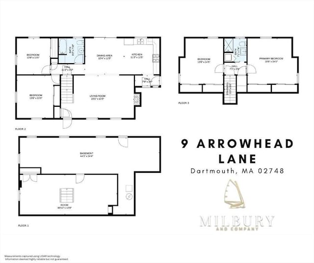 9 Arrowhead Ln, Dartmouth, MA 02748 - view of property floor plan