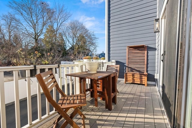 view of wooden terrace