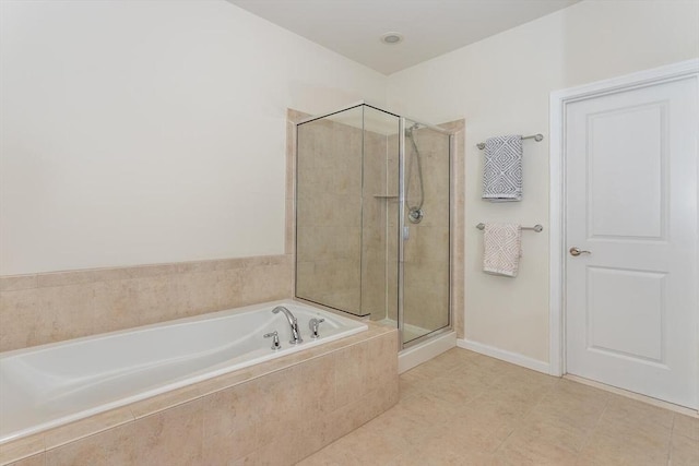 25 Kelly Way Unit 25, Canton, MA 02021 - full bath with a shower stall, a garden tub, and tile patterned floors