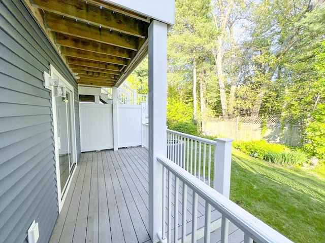 23 Hobart Ln Unit 23, Rockland, MA 02370 - view of wooden terrace