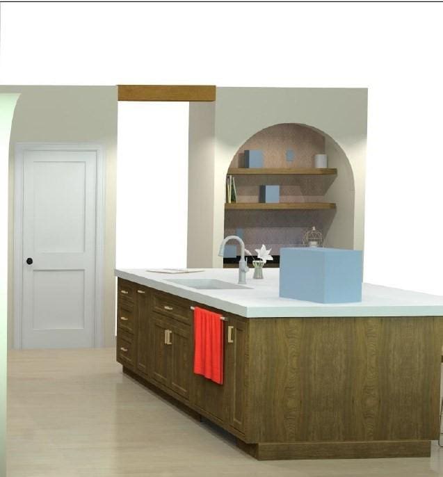 kitchen featuring sink