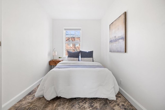 bedroom with baseboards