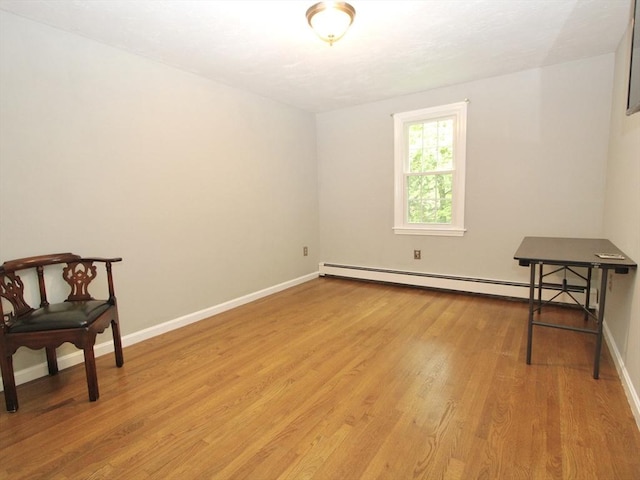 14 Oak Cir, Princeton, MA 01541 - unfurnished room with baseboard heating and light wood-style flooring