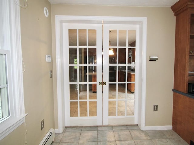 14 Oak Cir, Princeton, MA 01541 - doorway featuring french doors and baseboards