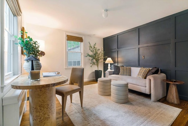 16 Hart Pl, Woburn, MA 01801 - living area with wood finished floors and baseboards