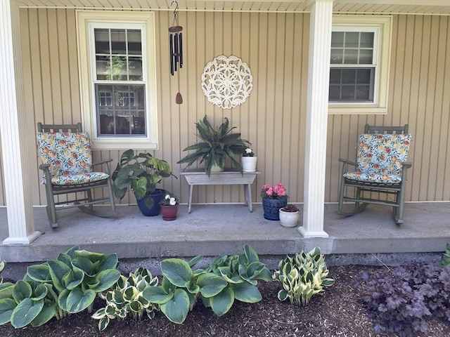 view of patio / terrace with covered porch