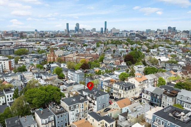 aerial view of a view of skyline