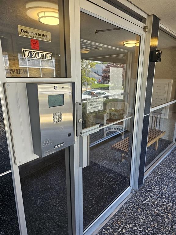 view of elevator
