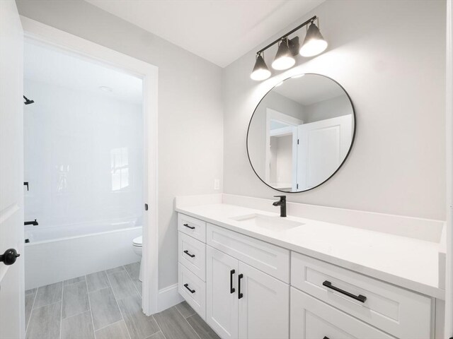 7 Brookdale Rd, Natick, MA 01760 - full bath featuring toilet, baseboards, bathing tub / shower combination, and vanity