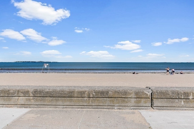 property view of water with a view of the beach